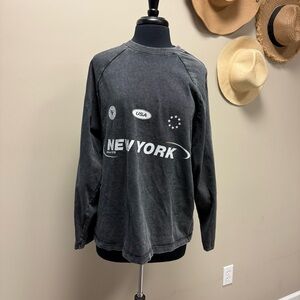 Gray New York Graphic Sweatshirt